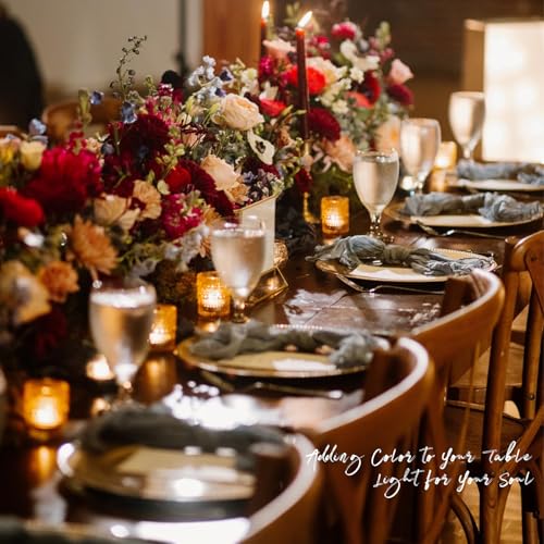 Clear Glass Votive Candle Holders Set of 72 - Tea Light Centerpieces, Elegant Dot Design