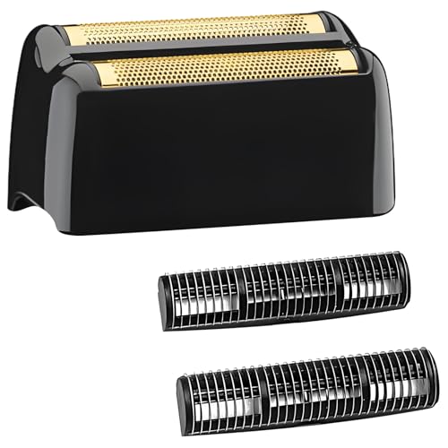 FX3 Shaver Replacement Head Compatible with BaByliss Pro FX3 Foil Shaver, Hypoallergenic Gold Foil, Black