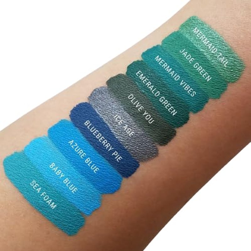 Aromi Matte Liquid Lipstick Bundle | Long-lasting, Light, Baby Blue, Dark Navy, Sea Foam, Azure Blue Lip Color for Women (BlueLiquid Lipstick Bundle) | Matte Finish