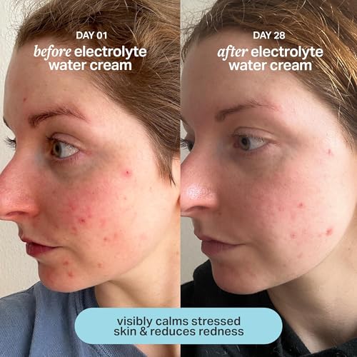 Electrolyte Water Cream - Hydrating Gel Moisturizer for All Skin Types, 1.7 Fl Oz Pack of 2