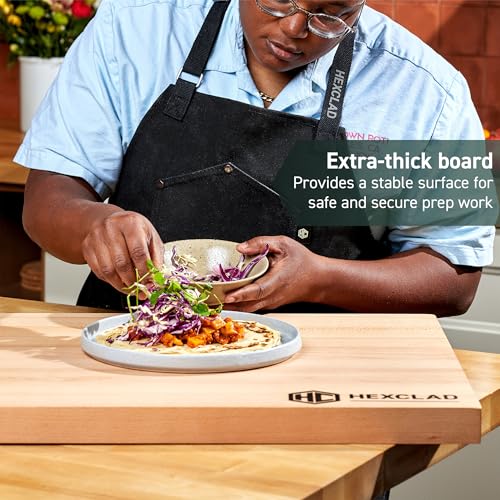 HexClad 24 x 18 Inch Extra Large Reversible Beechwood Cutting Board