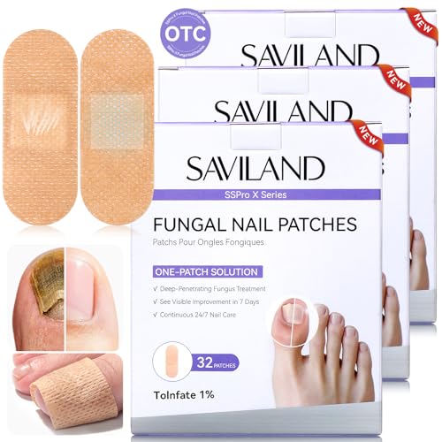 SAVILAND Fungal Nail Patches 96 Pack Overnight Treatment with 1% Tolnaftate
