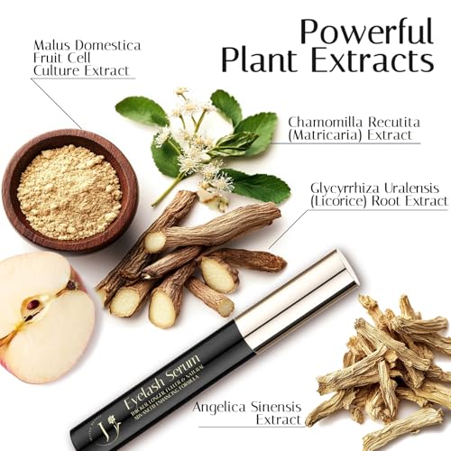 Eyelash Growth Serum for Lash Enhancing: 5ml Natural Power Booster Formula ? Advanced Enhancer for Thicker, Longer Lashes ? Gentle and Vegan (0.17 Fl Oz (Pack of 1), Fragrance Free)