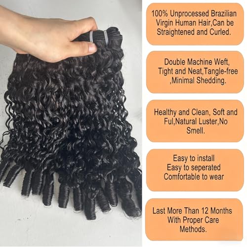 Burmese Curly Human Hair Bundles 3C4A Water Wave Weave for Hair Extensions