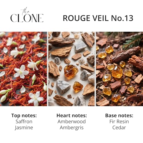 Unisex Perfume Spray - Clone Rouge Veil No. 13 Inspired by Baccarat Rouge 540, 1.7 Fl Oz