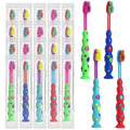 Kids Toothbrush Soft Bristles Candy Design 100 Pack with Travel Covers - Variation of Candy