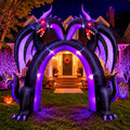 10FT Inflatable Dragon Archway Halloween Decor with LED Lights