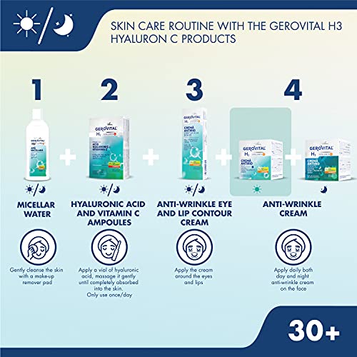 Anti-Wrinkle Day Face Cream with Hyaluronic Acid & Vitamin C - 50ml