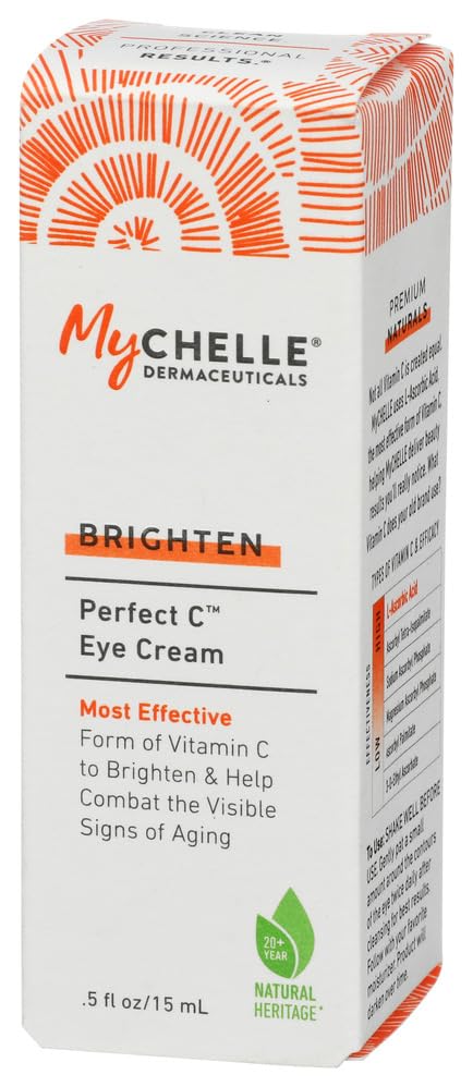 Vitamin C Brightening Eye Cream for Fine Lines & Hydration - 0.5 oz
