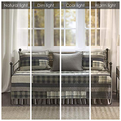 Woolrich Winter Plains Day Bed Cover Set Brown Tan 5 Piece - 75x39