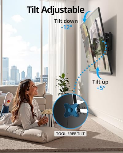 85-120 Inch Heavy Duty Tilt TV Wall Mount Bracket - Max 220LBS, VESA 900x600mm, Fits Most 65+ 75+ 120 Inch TVs - Variation of 65-120