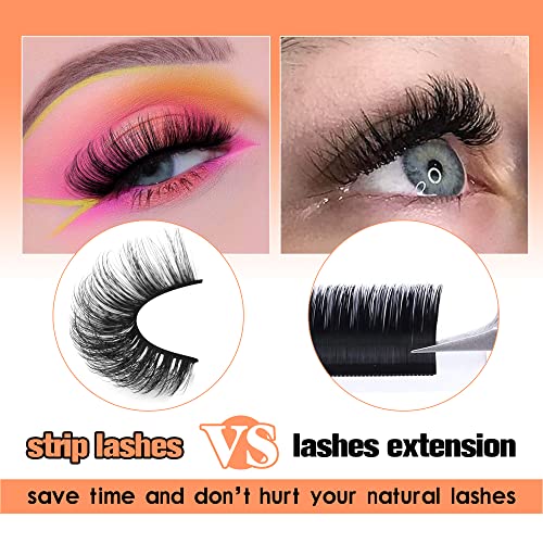 JIMIRE Mink Lashes 18MM Fluffy 6D Wispy False Eyelashes Volume Thick Dramatic Fake Lashes Natural Look Like Eyelash Extensions Pesta?as 7 Pairs Pack