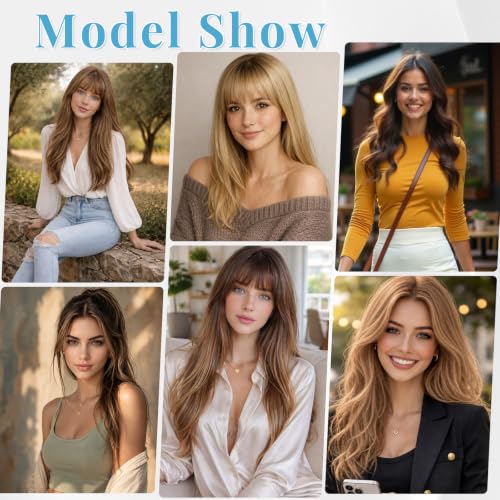 Human Hair Toppers for Women 11 Inch Dark Brown - Natural Volume & Bang Styles - SLEEKALON Variation #S