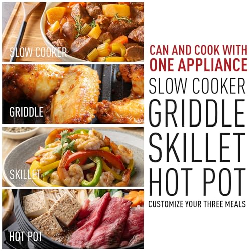7.5-Quart Electric Skillet & Multi-Cooker with Non-Stick Pan, 5 Heat Settings