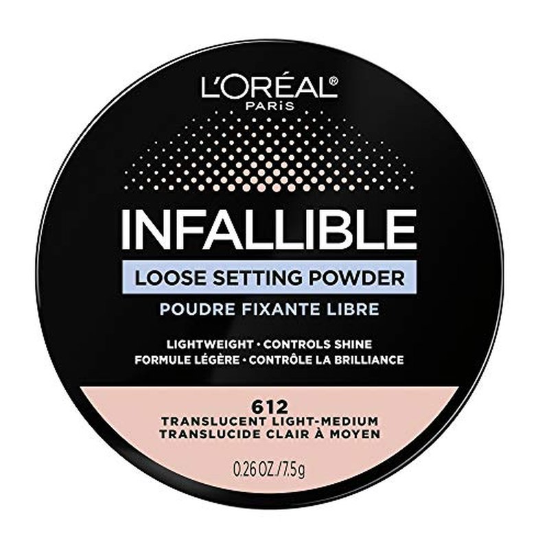 L'Oreal Paris Infallible Tinted Loose Setting Powders, Matte Finish, Lightweight, No White Cast, 2 Shades From Light To Deep, Translucent Medium-deep, 0.28 Oz