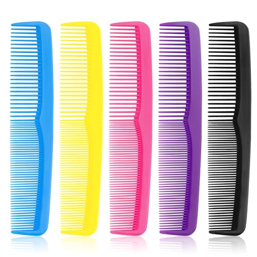 200pcs Colorful Plastic Combs in Bulk - Individually Wrapped Pocket Hair Combs - Travel & Hotel Use - Variation of 200 Pieces