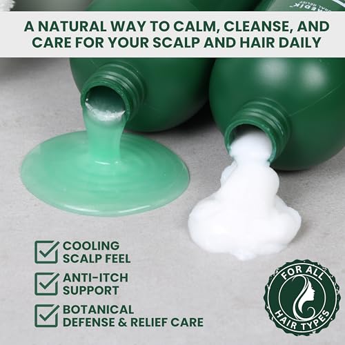 Kesmedik Tea Tree Lavender Eucalyptus Sulfate-Free Shampoo & Conditioner Set for Oily & Dry Scalp