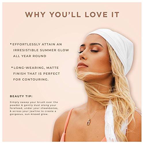 Bronzed B Powder Bronzer - Vegan, Matte Face Powder - Bronze Mannikin Variation