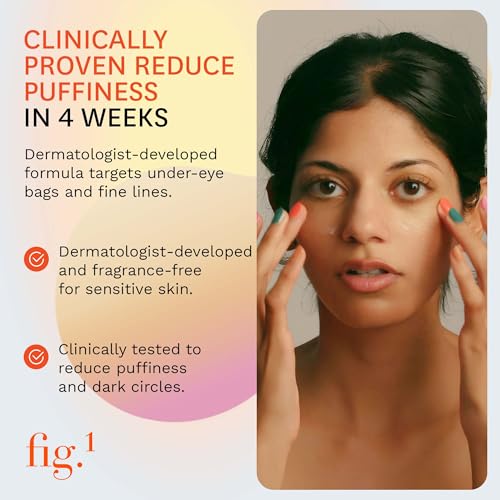 Fig.1 Vitamin C Eye Cream with Caffeine for Dark Circles - Starter Kit 0.5 Fl Oz