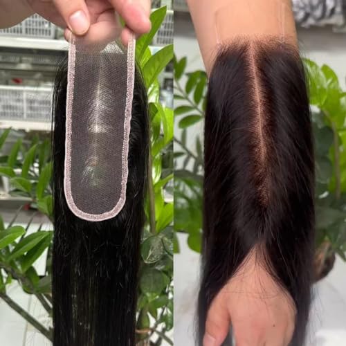 12 Inch HD Swiss Lace Melt Skin Lace Closure Deep Parting Human Hair 2x6