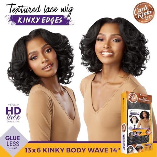 Sensationnel Kinky Edges Body Wave Wig 14 Inch - Balayagemocha Synthetic Hair