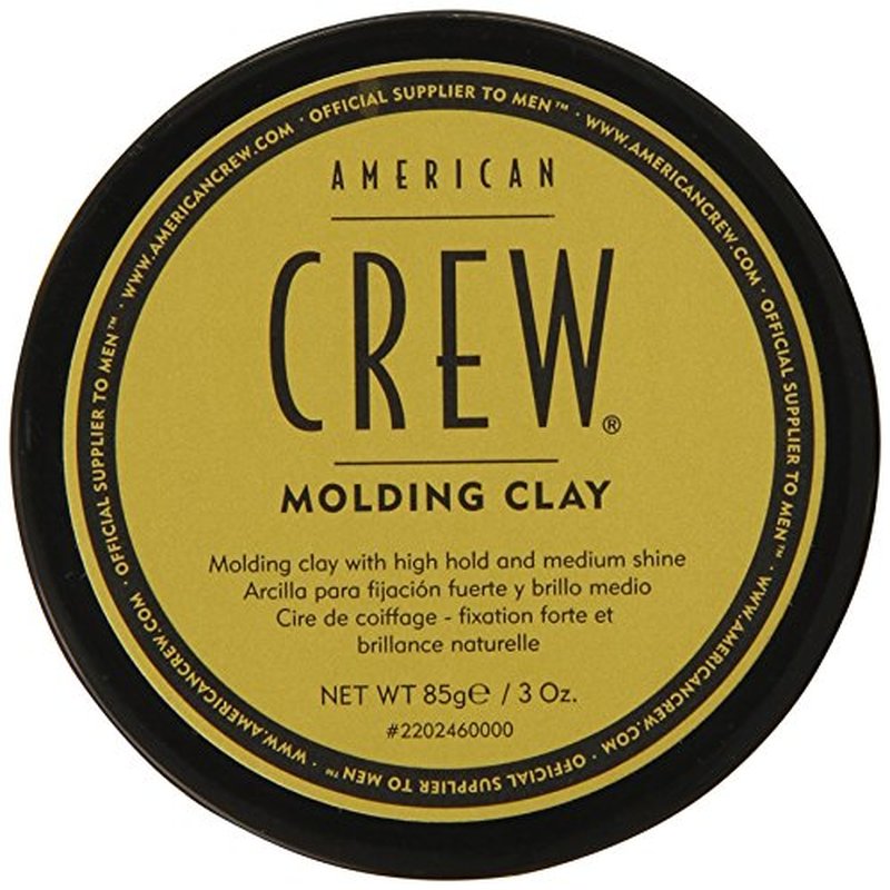 American Crew Men's Hair Molding Clay (OLD VERSION), Like Hair Gel with Strong Hold with Medium Shine, 3 Oz (Pack of 1)