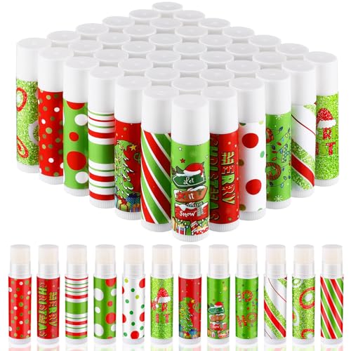 Stylish Maxcheck 48 Pcs Lime Green Christmas Lip Balm Bulk Holiday Gifts