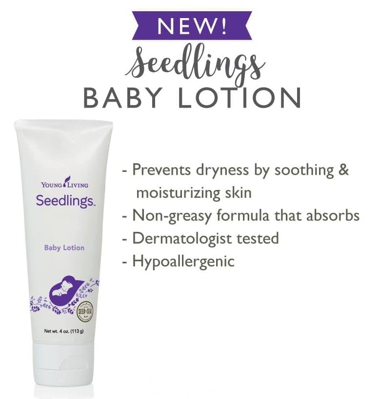 Gentle Baby Lotion for Sensitive Skin - 4oz Hypoallergenic & Plant-Based