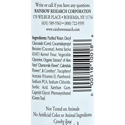 Rainbow Research Colloidal Oatmeal Unscented Bath & Body Wash, 12 Oz