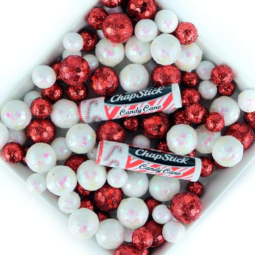 ChapStick Bulk Lip Balm, Candy Cane, 12-Pack ? Fresh & Minty Lip Moisturizer, Stocking Stuffer, 0.15 Oz Ea