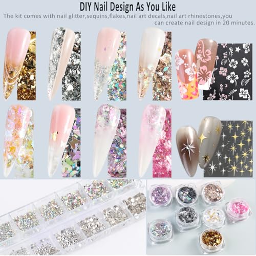 Born Pretty Cat Magnetic Eye Gel Nail Polish, 6 Colors Retro Magnetic Glitter Gel Polish Set Silver Pink Red Nail Polish Kit Soak Off LED Nail Art DIY Salon Gift
