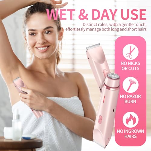 GlowShave¢â -2-in-1 Women¡¯s Body Shaver,Glow Aura Bikini Shaver