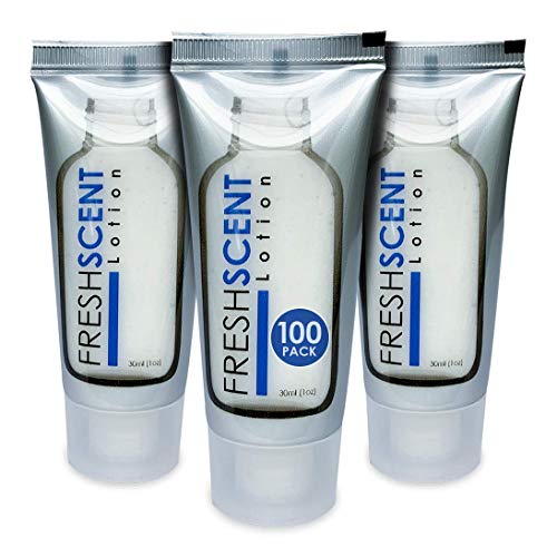Freshscent 1oz Lotion Pack of 100 Travel Size Tubes for Hospitality & Hotel Use