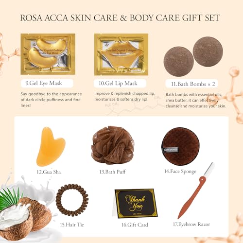 Coconut Oil Facial Skin Care Kit with 23 Pcs & Variation of This Listing