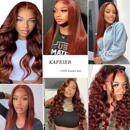Reddish Brown 10 Inch Human Hair Lace Closure 5x5 Virgin Unprocessed Straight