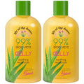Unscented Aloe Vera Gelly 2-Pack - Soothing Face & Body Moisturizer, 12 Oz