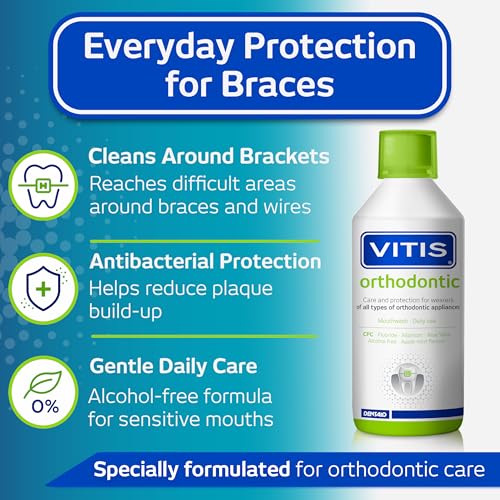 Vitis Ortho Mouthwash 500ml - Oral Hygiene & Fresh Breath