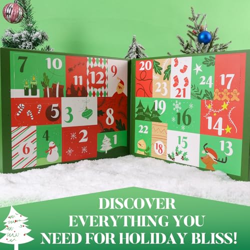 Green 24-Pack Spa & Bath Gifts Advent Calendar 2026 for Women & Teens