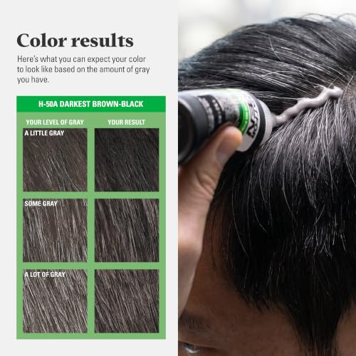 Just for Men Hair Color Shampoo-In Black H-55 3-Pack, Natural Gray Coverage