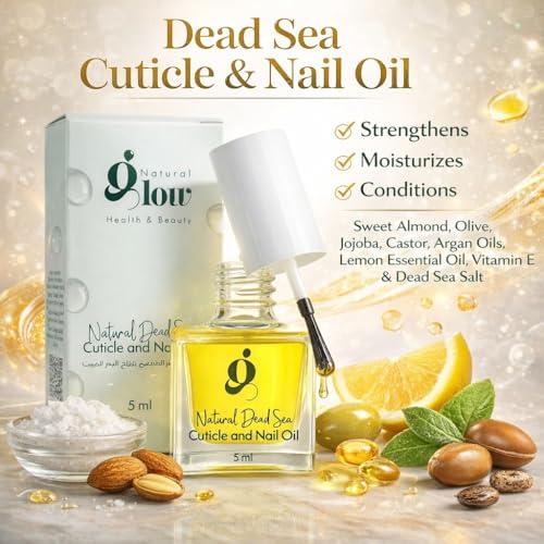 Dead Sea Nail & Cuticle Oil 5ml - Strengthens & Deeply Moisturizes Dry Nails