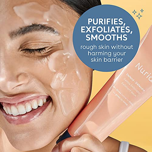 Nuria - Defend Face Exfoliator, Face Exfoliating Scrub Without Microbeads, Skin Care Essential for Women and Men, 120 mL/4.1 fl oz
