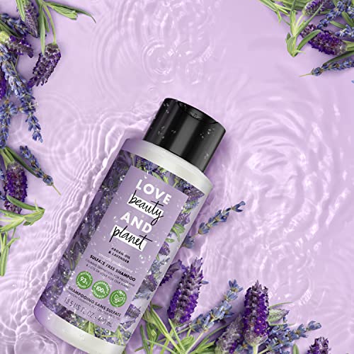 Love Beauty and Planet Argan Oil and Lavender Sulfate-Free Shampoo for Frizz Control - 13.5 oz