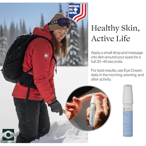 Dermasport Under Eye Cream for Athletes Hydrating Formula for Men & Women, Targets Puffiness Dark Circles & Fine Lines with Anti-Aging Hydration, Best Eye Cream for Active Lifestyles