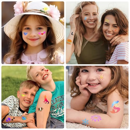Funny Goose Temporary Tattoos - 200+ Silly One Goose Birthday Decor Supplies Favors Funny Foolish Goose Tattoo Stickers Gifts for Kids Duck Geese Animals Birthday Party Decorations Prizes