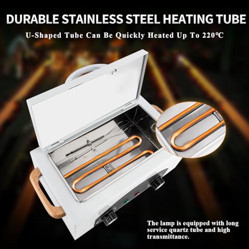 High Temperature Cleaning Box, Multi-Functional Nail Salon Cleaning Supplies 2L Hot Towel Cabinet with Stainless Tray, Dry Heat Box Spa Salon Equipment Barber Cleaning Machine With EPA Registered