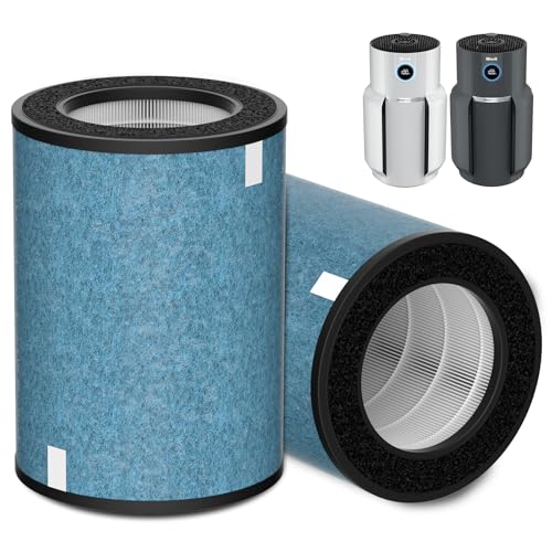 2 Pack HEPA Air Filter for Shark Air Purifier MAX HP200/300 Series - Blue Variation