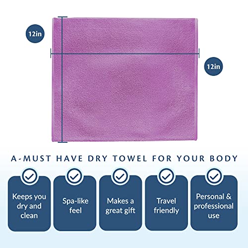 Cotton Assorted Pastel Mix Washcloths Ring Spun Premium Cotton 12'' x 12'' (66)