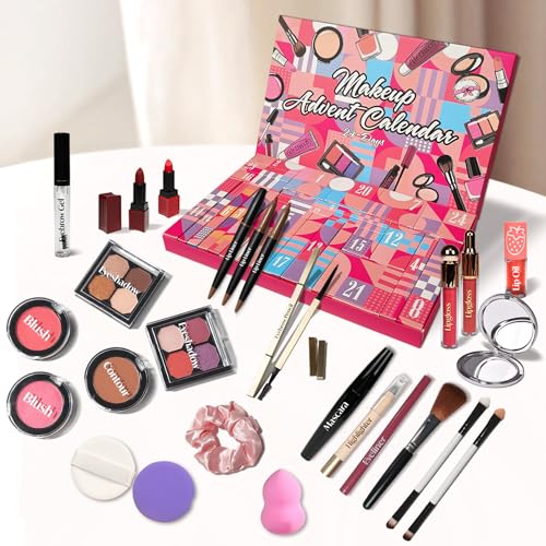 Makeup Advent Calendar 2025 - 24 Days Beauty Gift Set for Teen Girls & Women