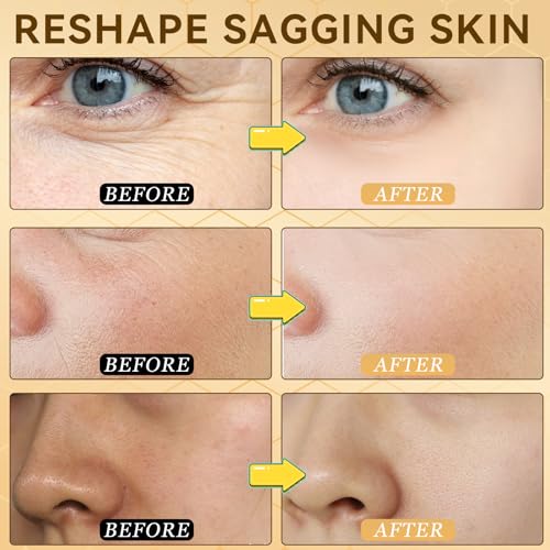 Bee Venom Firming Serum Stick, 2Pcs Bee Venom Cream, Multi Purpose Anti Wrinkle Face Cream for Deep Wrinkle Repair, Firming, Hydrating and Lifting, Suitable For All Skin Types