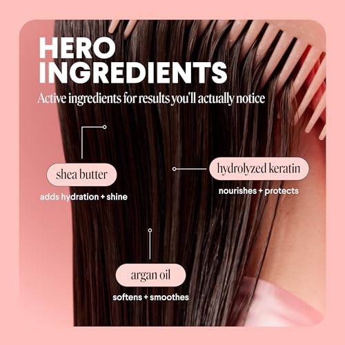 MONDAY HAIRCARE DEEP MOISTURE Hair Mask with Keratin, Argan Oil, Shea Butter & Coconut Oil for Dry to Damaged Hair 250 mL (Dual Pack)